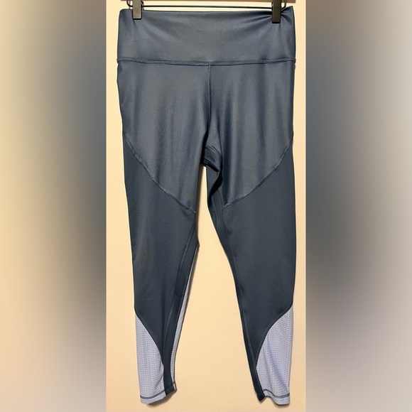 Adidas Believe This Shiny High Rise 7/8 Training Tights Blue Size M - Picture 3 of 10